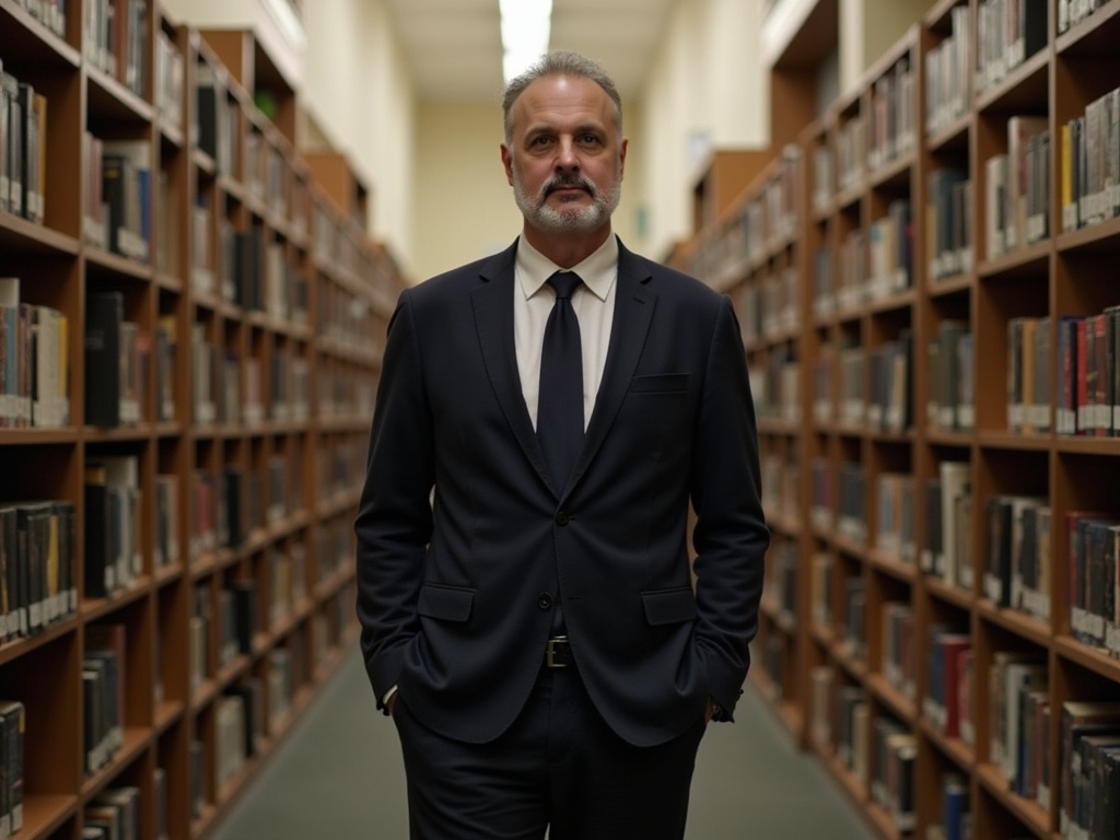 C. V. Wooster — author in a library